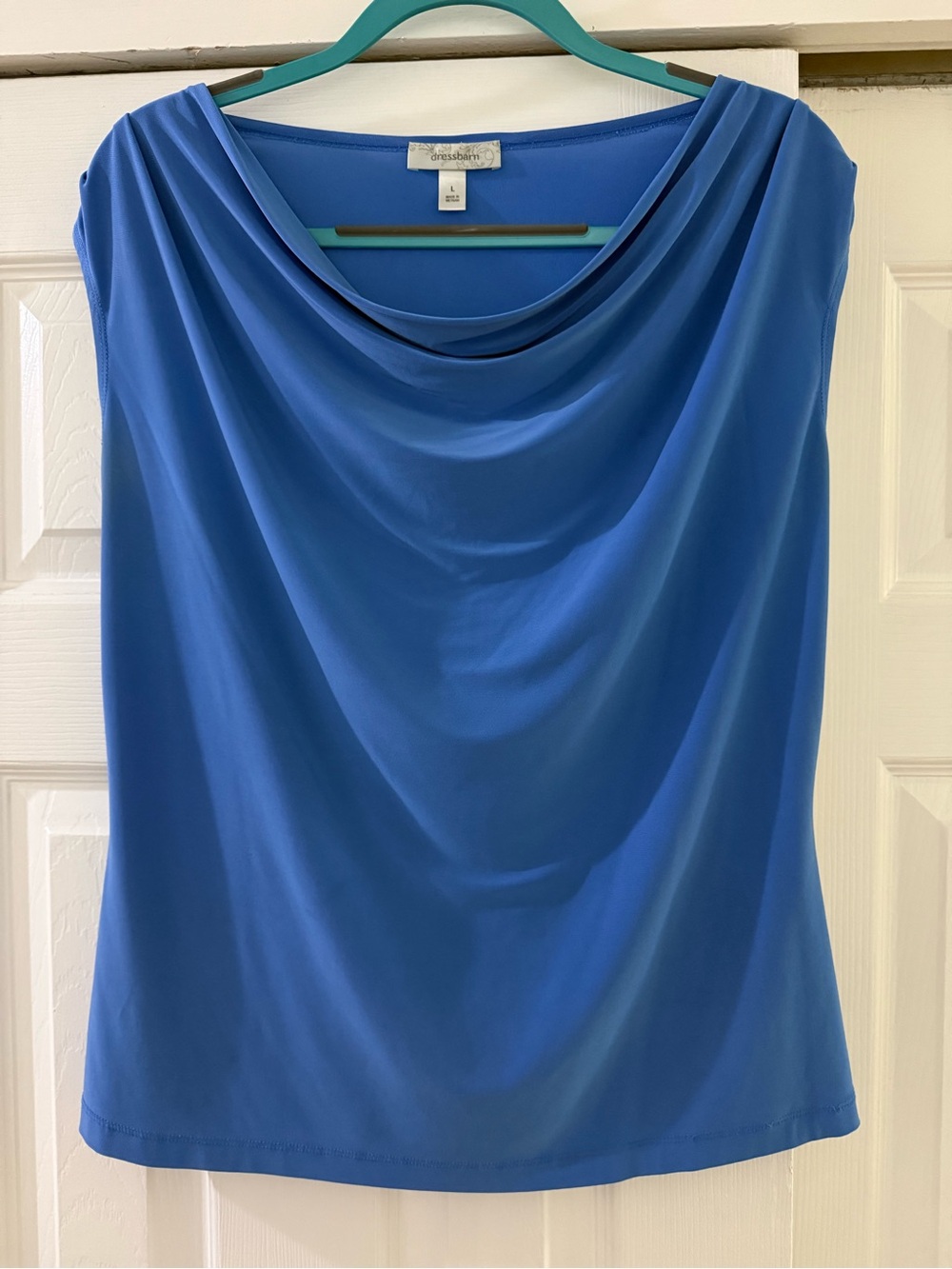 💙 Dressbarn Periwinkle Blue Draped Cowl Neck Camisole 💙